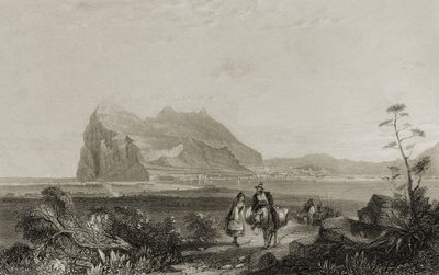 Gibraltar from the Lower Signal Tower by English School
